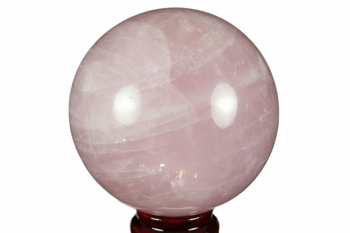 Polished Rose Quartz Sphere - Madagascar #177762